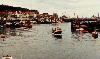 Whitby Harbour in England, with the tide in.  This is the same location as the next picture.