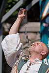 Zoltan the Adequate pulls a string of razor blades from his mouth at the 2007 Casa Loma Renaissance Festival