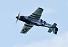 P-51 Mustang inverted at 2021 CIAS