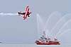 Pitts Special over fireboat at 2021 CIAS