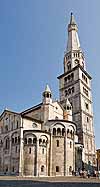 Cathedral and campanile in Modena, Italy