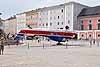 An upside-down helicopter in Salzburg, Austria