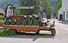 Beer delivery wagon at the Schladminger brewery, Schladming, Austria