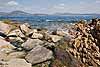 Rocky shoreline at St-Tropez