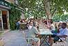 Band members at the last night's dinner in Beaumes-de-Venise