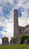 Graveyard and tower at St. Canice's Cathedral in Kilkenny