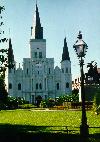 St. Louis Cathedral in Vieux Carré (commonly known as the French Quarter) in New Orleans, Louisiana, U.S.A.
