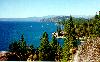 A view of Lake Tahoe on the California-Nevada border in the U.S.A.