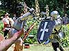 Knights in combat at the 2010 Casa Loma Renaissance Festival