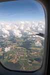 View from our plane as we prepare to land in M¨nchen