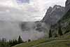 A foggy morning on Pfingstegg, near Grindelwald