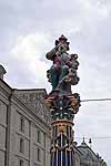 This statue of a man eating babies in Bern is well known