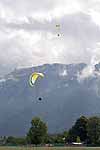 There was a steady stream of parasailers landing in Interlaken